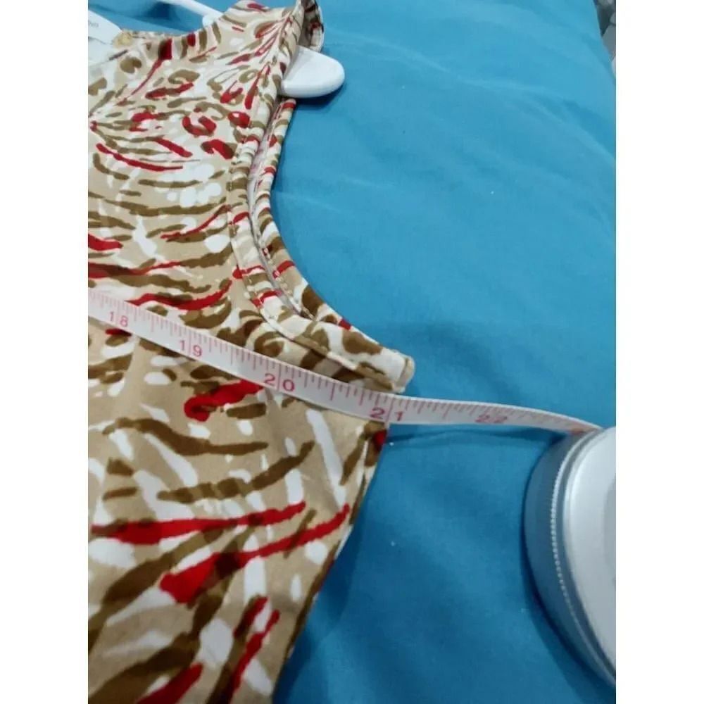 Calvin Klein Multi Color Animal Print Blouse - Picture 6 of 6